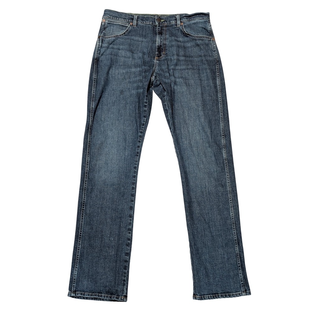 Wrangler Jeans Mens 34x34 Blue Retro Slim Straight Stretch Denim 88MWZPD Western